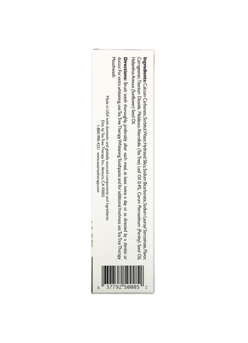 Tea Tree Therapy, Tea Tree Toothpaste with Baking Soda, 5 oz (142 g)