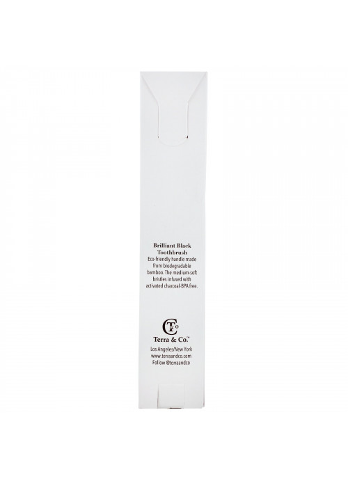 Terra & Co., Brilliant Black Toothbrush, 1 Toothbrush