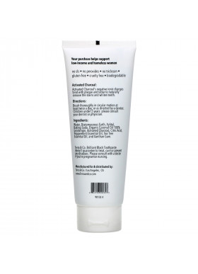 Terra & Co., Brilliant Black Toothpaste, Mint, 4 oz (113 g)