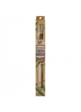 The Dirt, Bamboo Toothbrush with Charcoal Bristles, 1 Adult Toothbrush