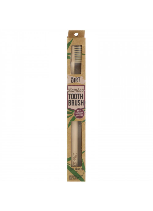The Dirt, Bamboo Toothbrush with Charcoal Bristles, 1 Adult Toothbrush
