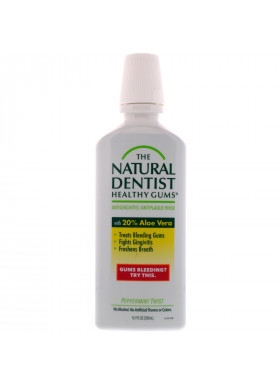 The Natural Dentist, Healthy Gums, Antigingivitis / Antiplaque Rinse, Peppermint Twist, 16.9 fl oz (500 ml)