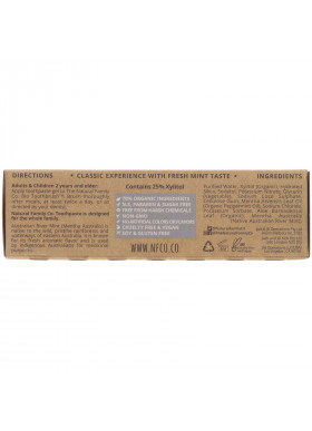 The Natural Family Co., Sensitive & Gentle Natural Toothpaste, Native Rivermint, 3.52 oz (100 g)