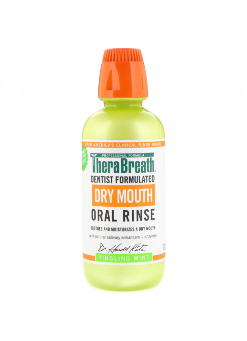 TheraBreath, Dry Mouth Oral Rinse, Tingling Mint, 16 fl oz (473 ml)
