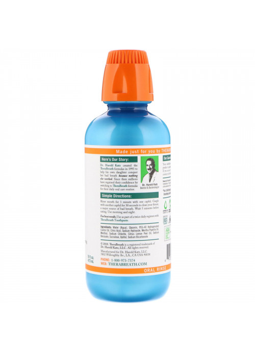 TheraBreath, Fresh Breath Oral Rinse, Invigorating Icy Mint Flavor, 16 fl oz (473 ml)