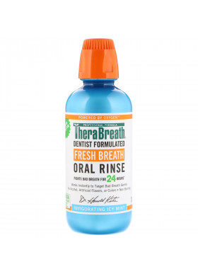 TheraBreath, Fresh Breath Oral Rinse, Invigorating Icy Mint Flavor, 16 fl oz (473 ml)