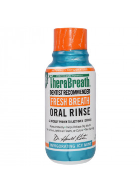 TheraBreath, Fresh Breath Oral Rinse, Invigorating Icy Mint Flavor, 3 fl oz (88.7 ml)