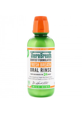TheraBreath, Fresh Breath, Oral Rinse, Mild Mint, 16 fl oz (473 ml)