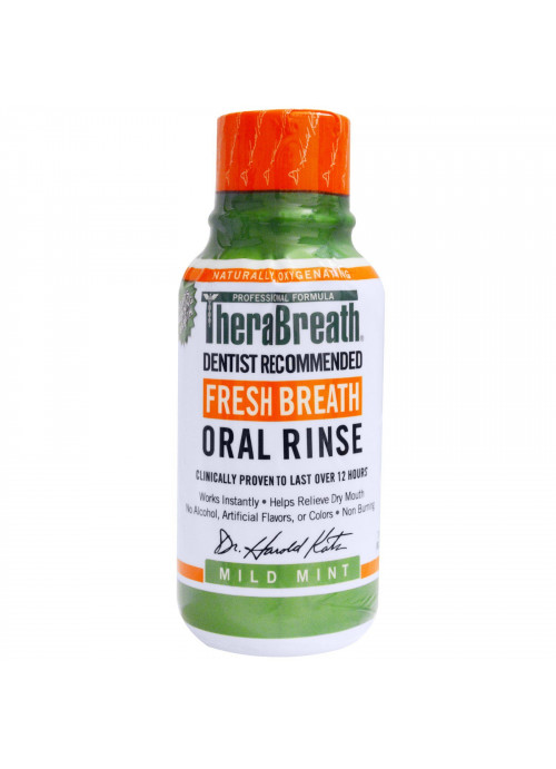 TheraBreath, Fresh Breath Oral Rinse, Mild Mint Flavor , 3 fl oz (88.7 ml)