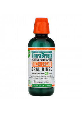 TheraBreath, Fresh Breath, Oral Rinse, Rainforest Mint, 16 fl oz (473 ml)