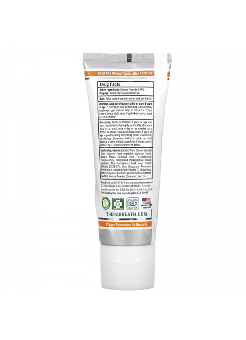 TheraBreath, Fresh Breath Toothpaste, Peppermint, 4 oz (113.5 g)