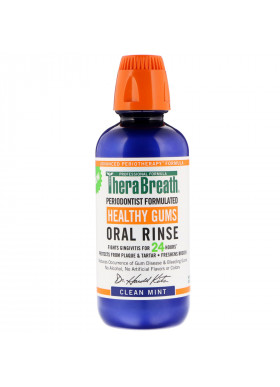 TheraBreath, Healthy Gums Oral Rinse, Clean Mint Flavor, 16 fl oz (473 ml)