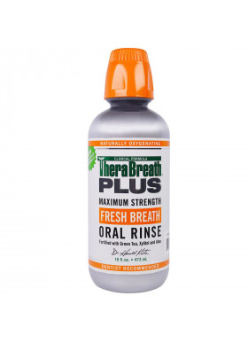 TheraBreath, Plus Maximum Strength Fresh Breath Oral Rinse, 16 fl oz (473 ml)