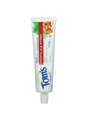 Tom's of Maine, Propolis & Myrrh Toothpaste, Fluoride-Free, Spearmint, 5.5 oz (155.9 g)