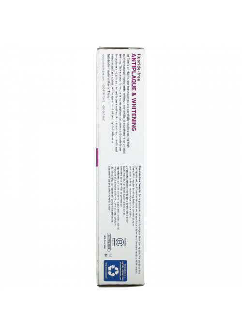 Tom's of Maine, Natural Antiplaque & Whitening Toothpaste, Fluoride-Free, Spearmint, 5.5 oz (155.9 g)