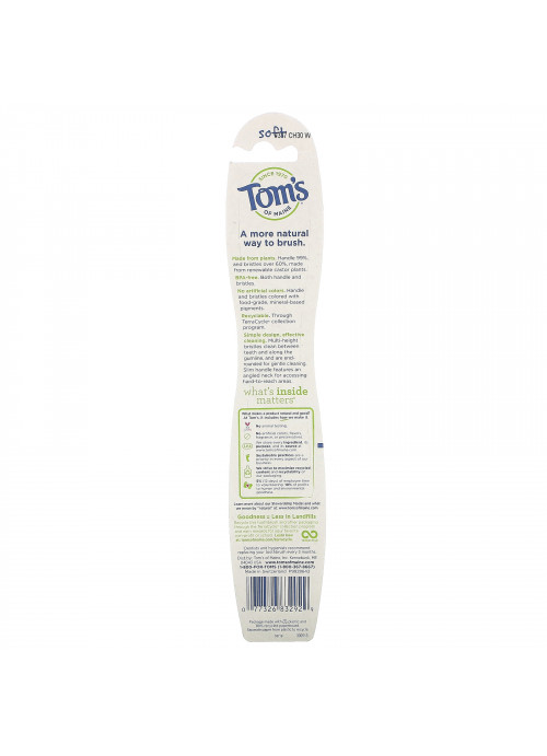 Tom's of Maine, Naturally Clean Toothbrush, Soft, 1 Toothbrush