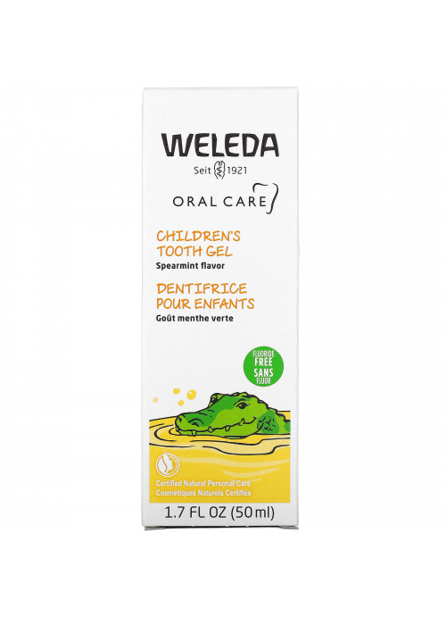 Weleda, Children's Tooth Gel, Spearmint Flavor, 1.7 fl oz (50 ml)