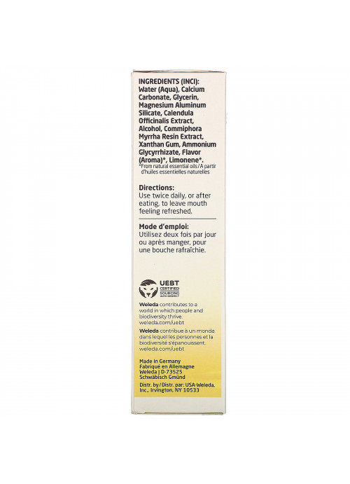 Weleda, Oral Care, Calendula Toothpaste, Fennel, 2.5 fl oz (75 ml)