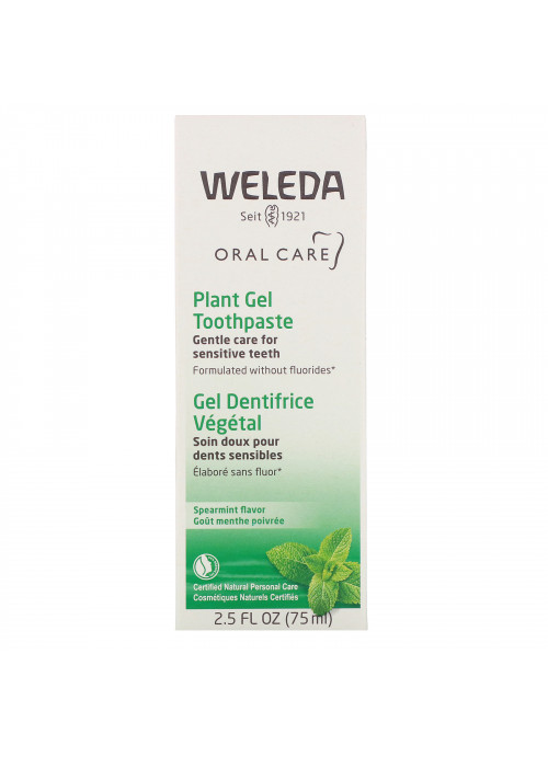 Weleda, Oral Care, Plant Gel Toothpaste, Spearmint, 2.5 fl oz (75 ml)