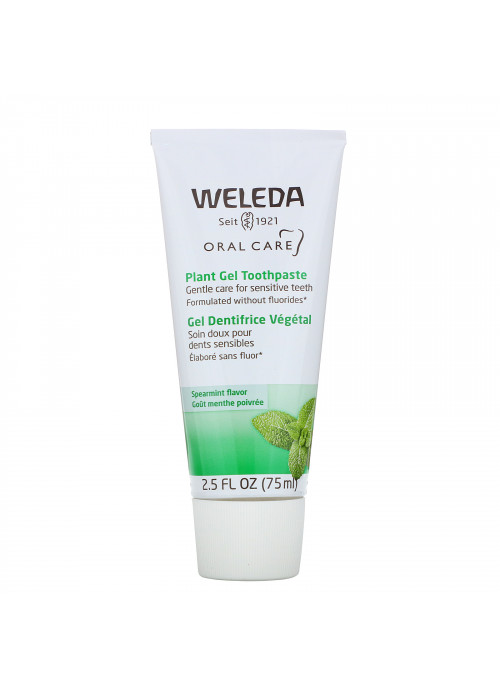Weleda, Oral Care, Plant Gel Toothpaste, Spearmint, 2.5 fl oz (75 ml)