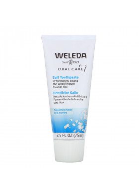 Weleda, Oral Care, Salt Toothpaste, Fluoride Free, Peppermint, 2.5 fl oz (75 ml)
