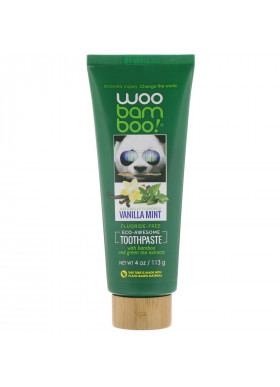 Woobamboo, Eco-Awesome Toothpaste, Fluoride-Free, Vanilla Mint, 4 oz (113 g)