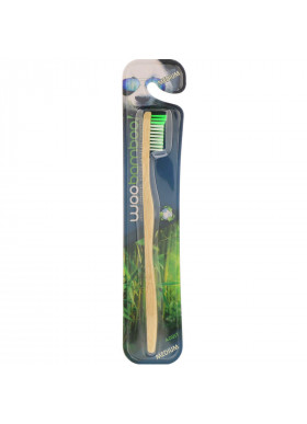 Woobamboo, Medium Adult Toothbrush, 1 Toothbrush