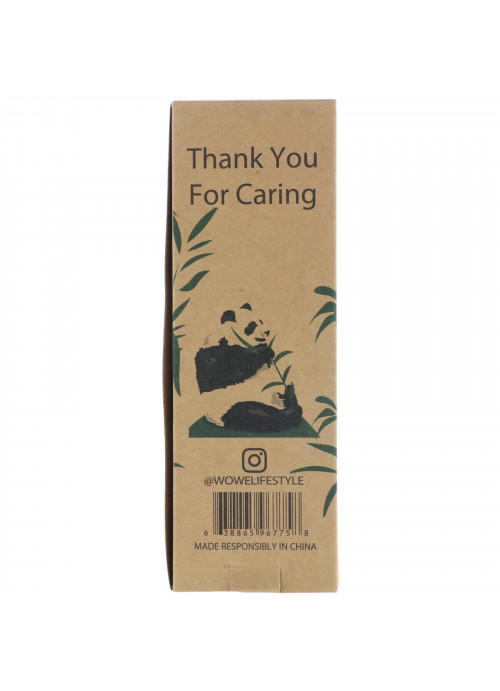 Wowe, Natural Bamboo Toothbrush, Charcoal Infused Soft Bristles, 4 Pack