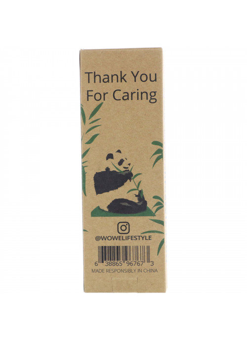 Wowe, Natural Bamboo Toothbrush, Soft Bristles, 4 Pack