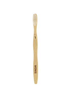 Wowe, Natural Bamboo Toothbrush, Soft Bristles, 4 Pack
