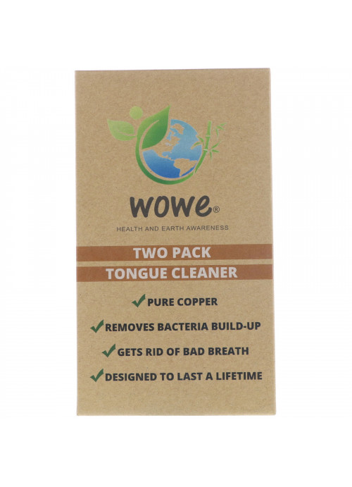 Wowe, Pure Copper Tongue Cleaner, 2 Pack