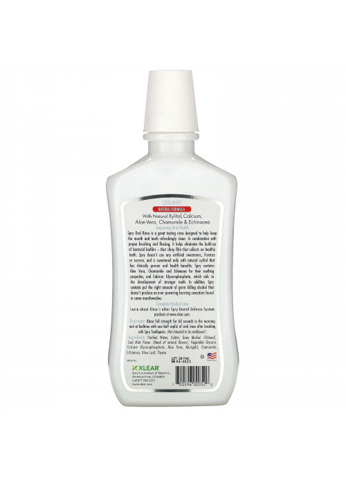 Xlear, Spry, Oral Rinse, Natural Coolmint, 16 fl oz (473 ml)