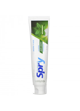 Xlear, Spry Toothpaste, Anti-Cavity with Fluoride, Spearmint, 5 oz (141 g)