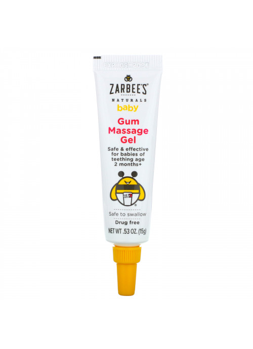 Zarbee's, Baby, Gum Massage Gel, 2+ Months, 0.53 oz (15 g)