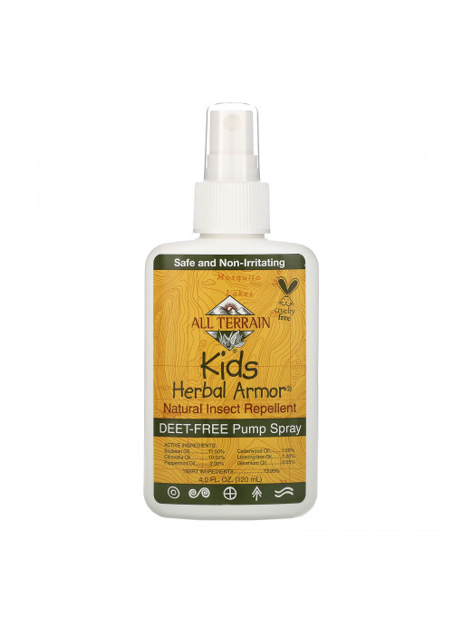 All Terrain, Kids Herbal Armor, Natural Insect Repellent, 4 fl oz (120 ml)