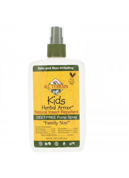 All Terrain, Kids Herbal Armor, Natural Insect Repellent, 8 fl oz (240 ml)