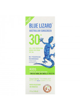 Blue Lizard Australian Sunscreen, Kids, Mineral-Based Sunscreen, SPF 30+, 5 fl oz (148 ml)