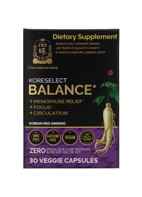 Cheong Kwan Jang, Koreselect, Balance, 30 Veggie Capsules