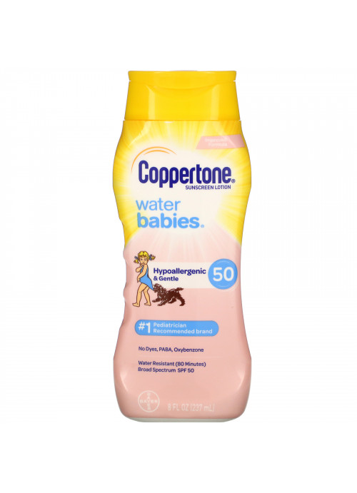 Coppertone, Water Babies, Sunscreen Lotion, SPF 50, 8 fl oz (237 ml)