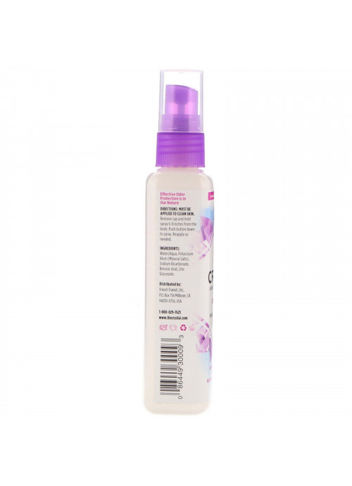 Crystal Body Deodorant, Mineral Deodorant Spray, Unscented, 4 fl oz (118 ml)