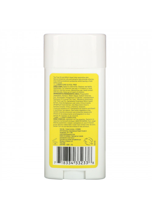 Desert Essence, Deodorant, Lemon Tea Tree, 2.5 oz (70 ml)