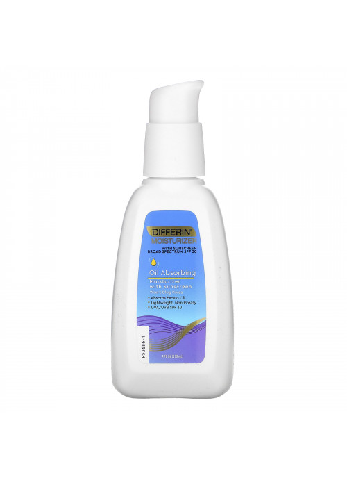 Differin, Oil Absorbing Moisturizer with Sunscreen, SPF 30, 4 fl oz (118 ml)