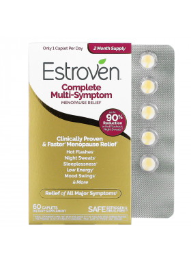 Estroven, Complete Multi-Symptom Menopause Relief, 60 Caplets