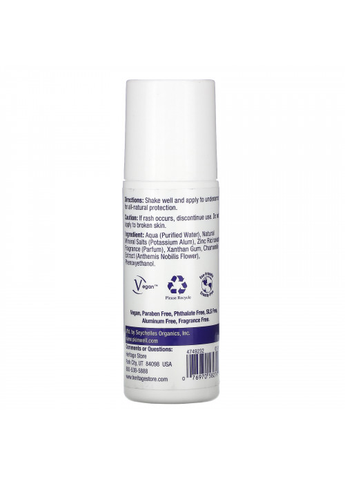 Heritage Store, Crystal Deodorant, Lavender, 3 fl oz (90 ml)