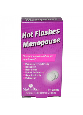 NatraBio, Hot Flashes Menopause, 60 Tablets