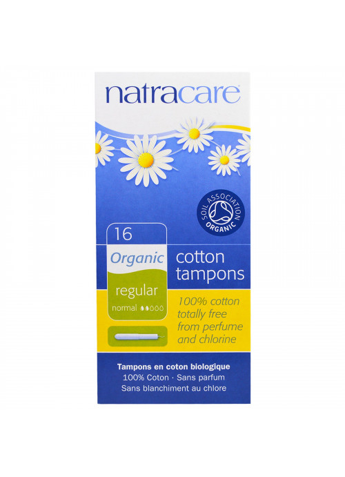 Natracare, Organic Cotton Tampons, Regular, 16 Tampons