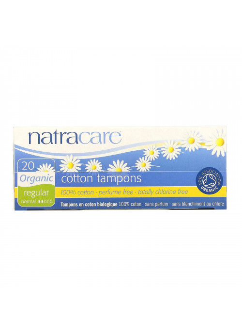 Natracare, Organic Cotton Tampons, Regular, 20 Tampons