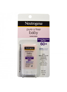 Neutrogena, Pure & Free Baby Sunscreen, SPF 60+, 0.47 oz (13 g)