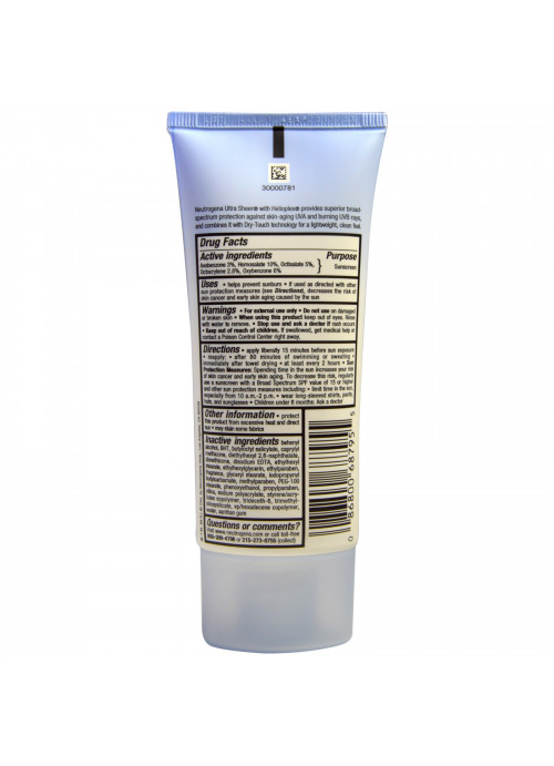 Neutrogena, Ultra Sheer Dry-Touch Suncreen, SPF 45, 3.0 fl oz (88 mL)