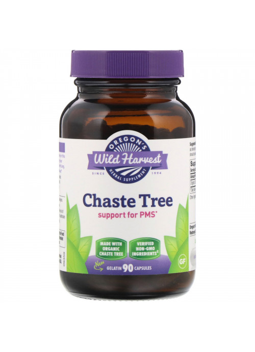 Oregon's Wild Harvest, Chaste Tree, 90 Gelatin Capsules